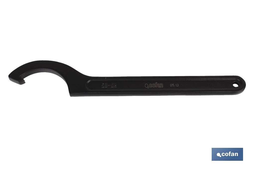 Llave de gancho DIN 1810 | Disponibles para tamaños desde 16-20 mm, hasta 150-165 mm | Fabricadas en acero al cromo - Cofan