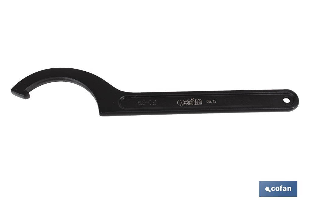 Llave de gancho DIN 1810 | Disponibles para tamaños desde 16-20 mm, hasta 150-165 mm | Fabricadas en acero al cromo - Cofan