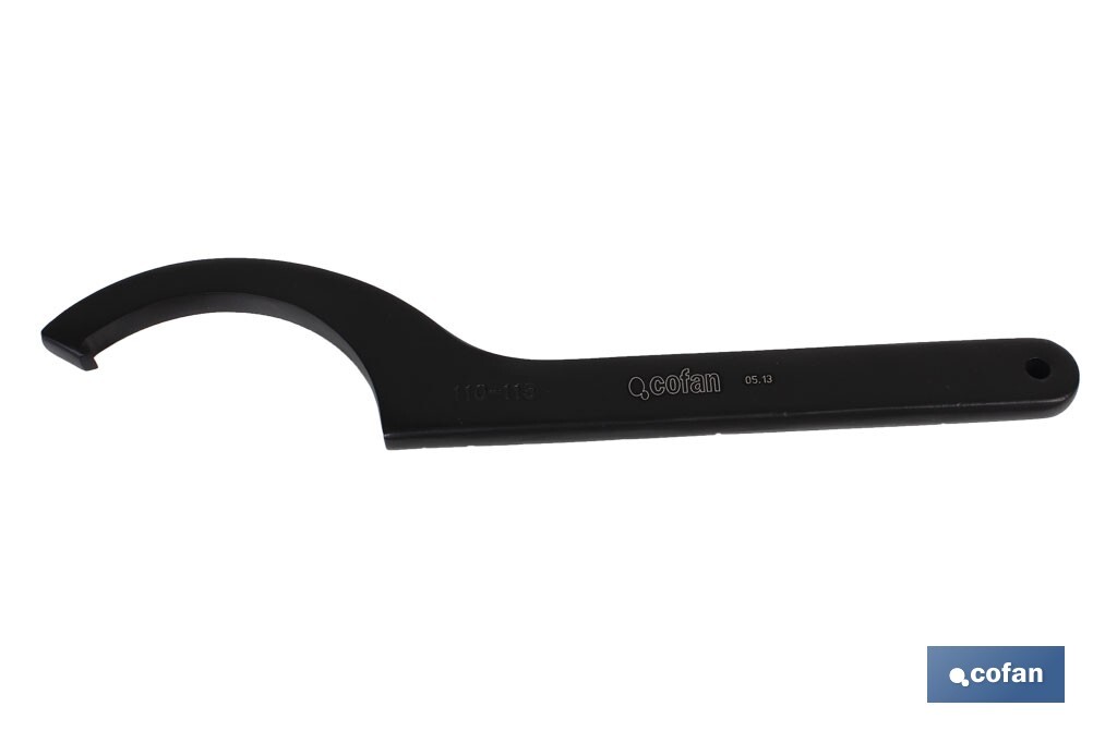 Llave de gancho DIN 1810 | Disponibles para tamaños desde 16-20 mm, hasta 150-165 mm | Fabricadas en acero al cromo - Cofan