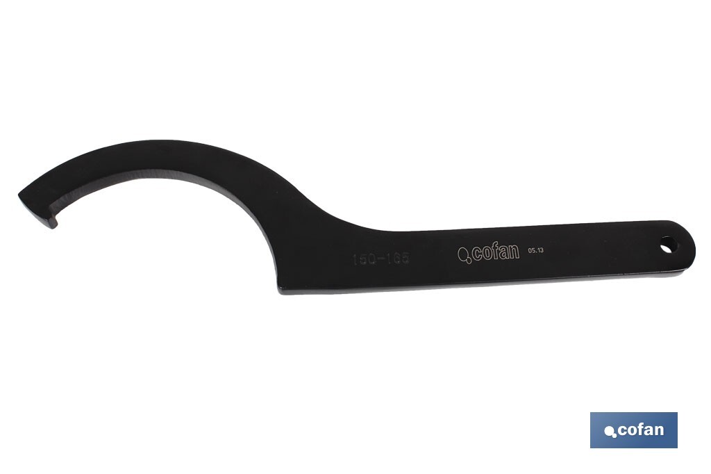 Llave de gancho DIN 1810 | Disponibles para tamaños desde 16-20 mm, hasta 150-165 mm | Fabricadas en acero al cromo - Cofan