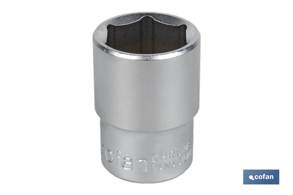 3/8" Drive socket | 6-point socket head | Size from 8 to 22mm - Cofan