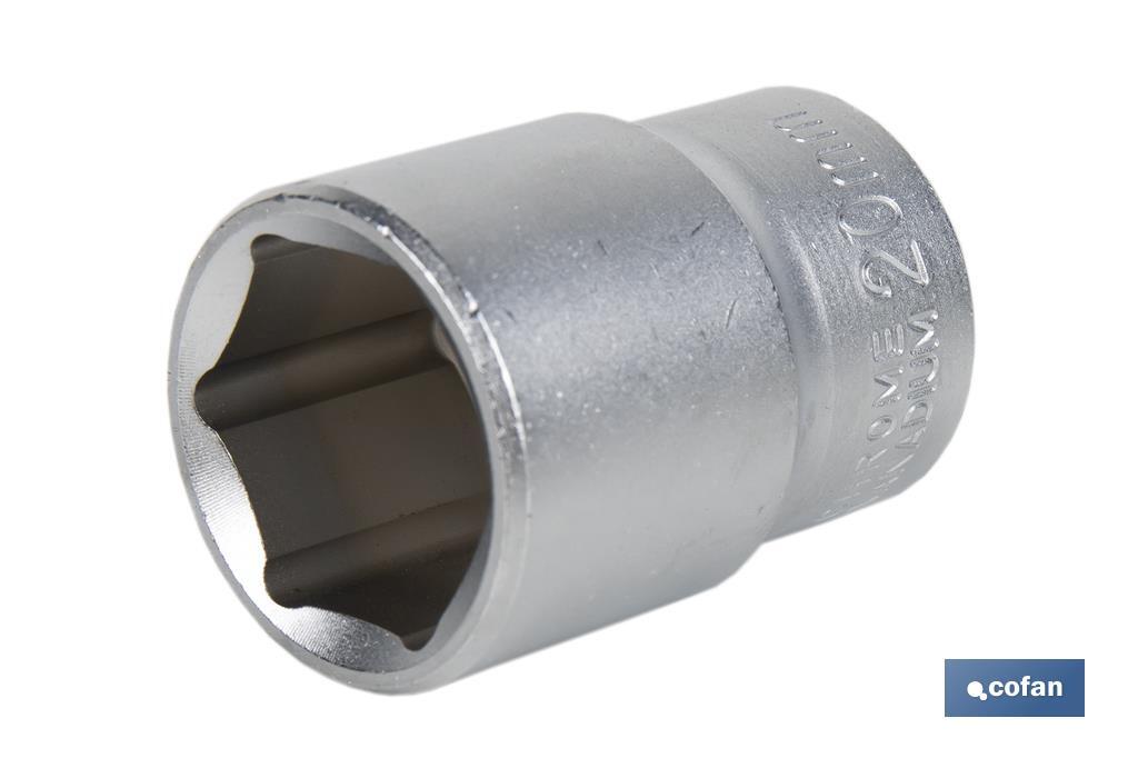 3/8" Drive socket | 6-point socket head | Size from 8 to 22mm - Cofan