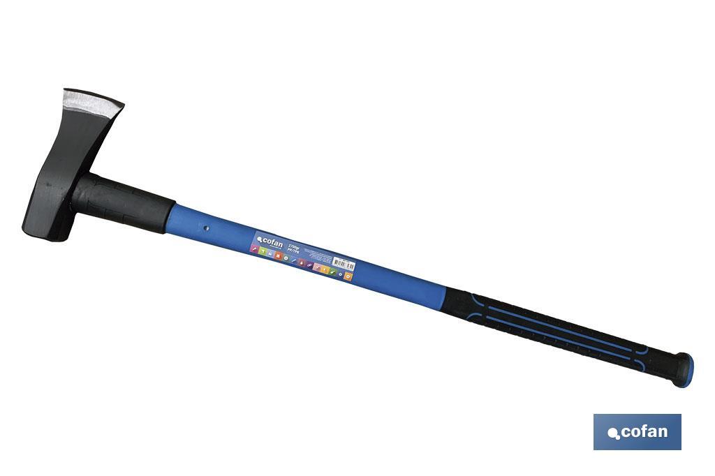 Splitting maul with glass fibre handle | Weight: 2,700 grams | Length: 900mm - Cofan