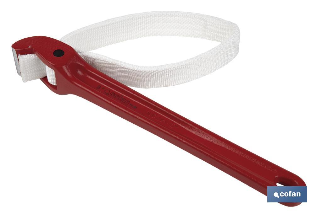 Strap wrench | Nylon | Available diameter between 3" and 8" | Length: 450 or 1,000mm - Cofan