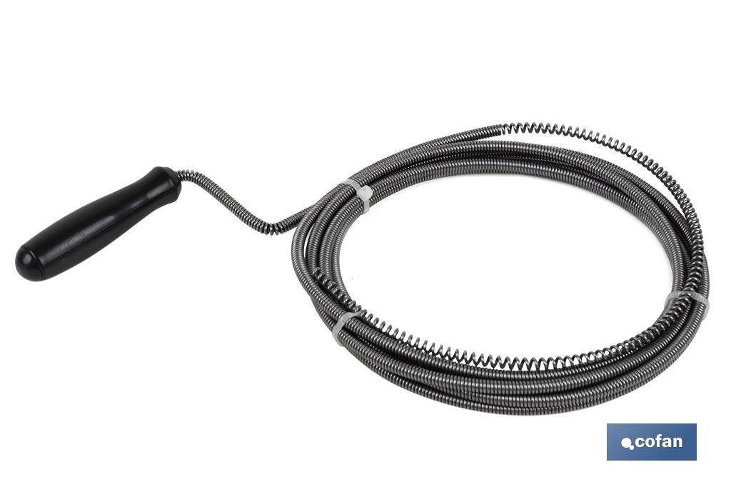 Spiral pipe cleaner | Available lengths in 3, 5 and 10m | Suitable for professional use - Cofan