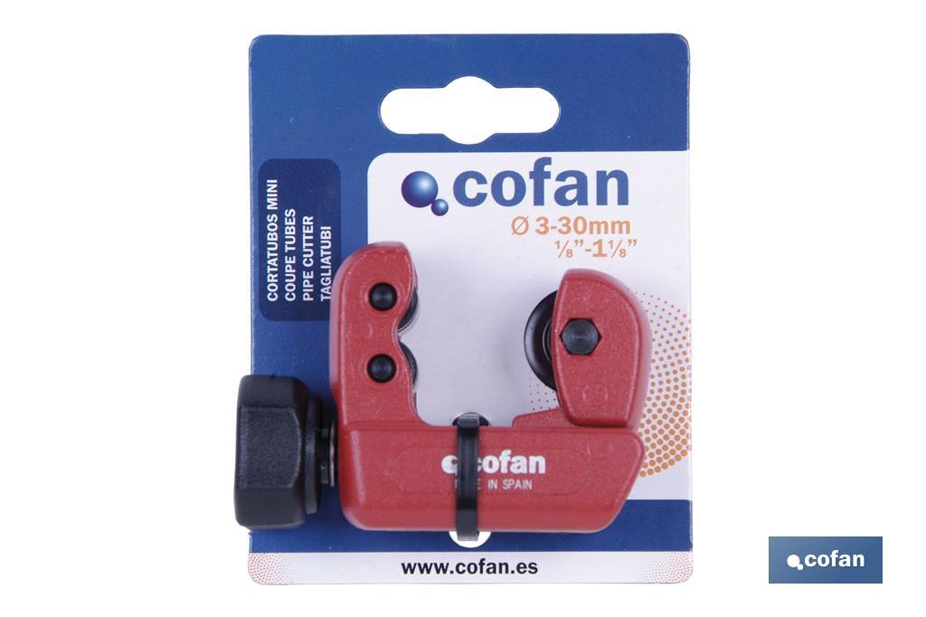 Mini pipe cutter, Zamak Model | Available in two diameters | Instant Change System (ICS) - Cofan