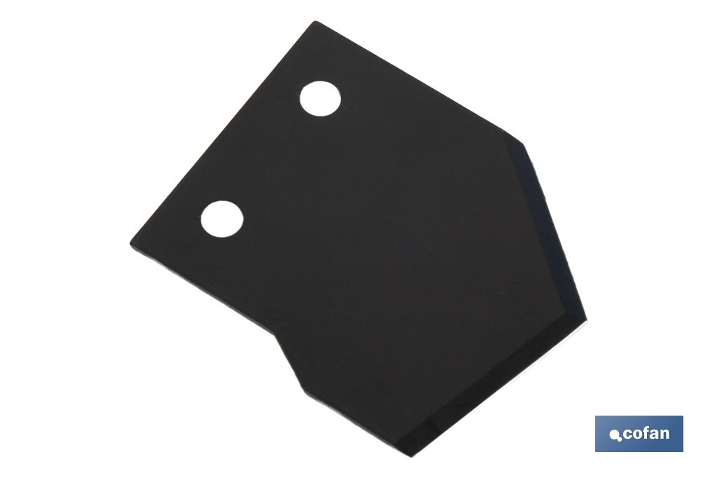 Recambio de cuchilla para tijeras cortamangueras | Material: acero inoxidable | Recubrimiento PTFE | Medidas: 43 x 380 x 1 mm - Cofan