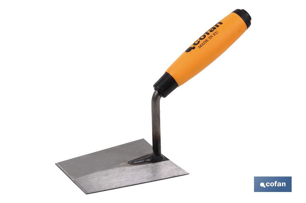 Forged bucket trowel, Alicatador Model | Length: 125mm | Suitable for construction industry | Rubber handle - Cofan