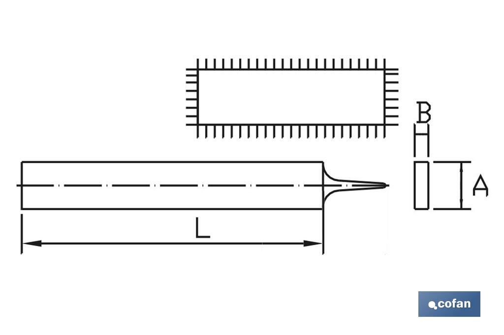 Flat file | Available in various sizes and models | Replaceable and ergonomic handles - Cofan