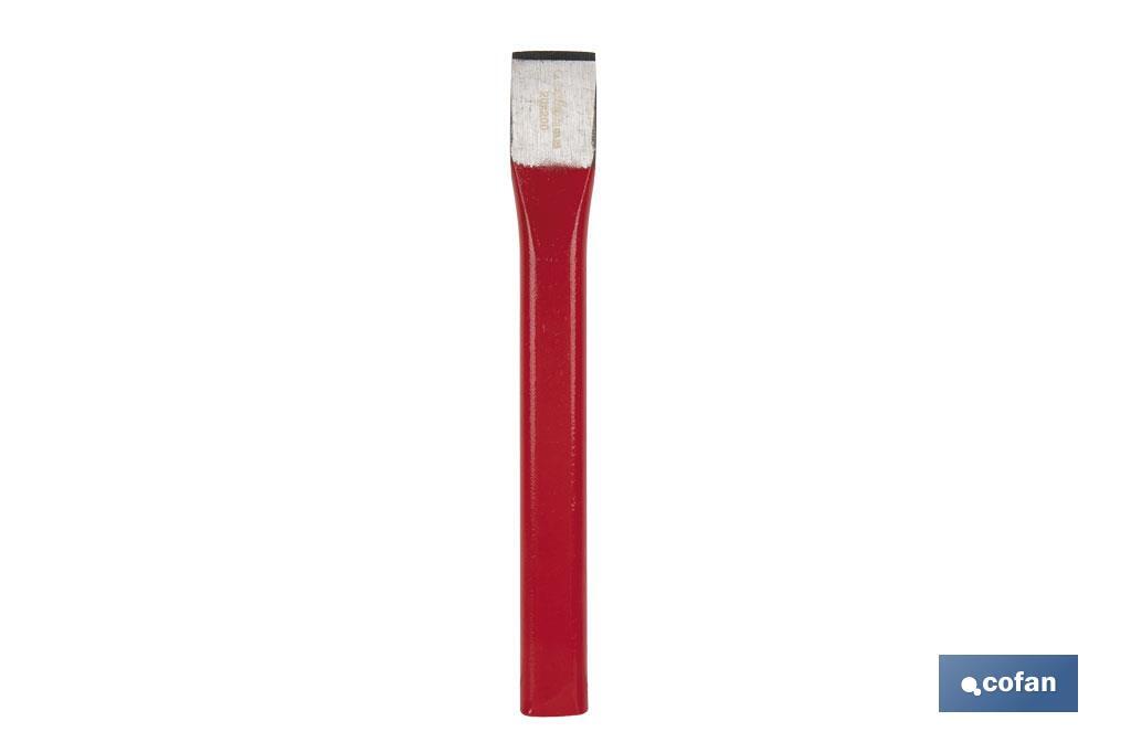Flat chisel for sheetmetal workers | Extra slim chisel | Size: 20 x 200mm | Steel - Cofan