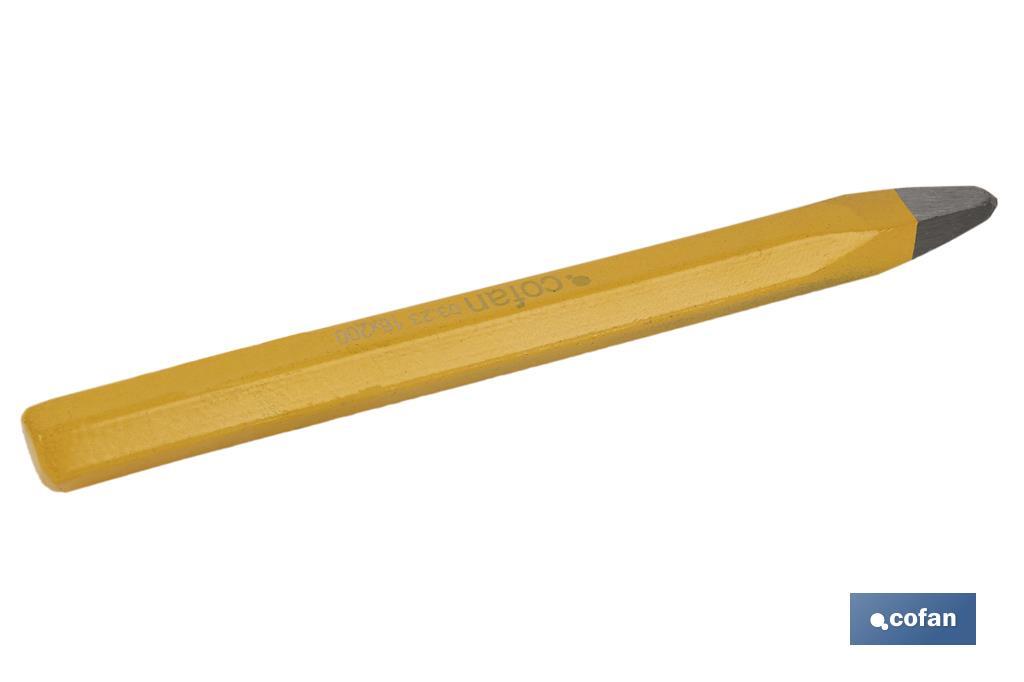 Puntero de construcción sin mango protector | Medidas desde 16 x 200 mm hasta 20 x 500 mm - Cofan