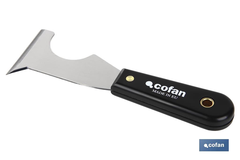 Espátula multiusos de acero al carbono | Con mango de polipropileno de 65 mm | Ideal para pintor - Cofan