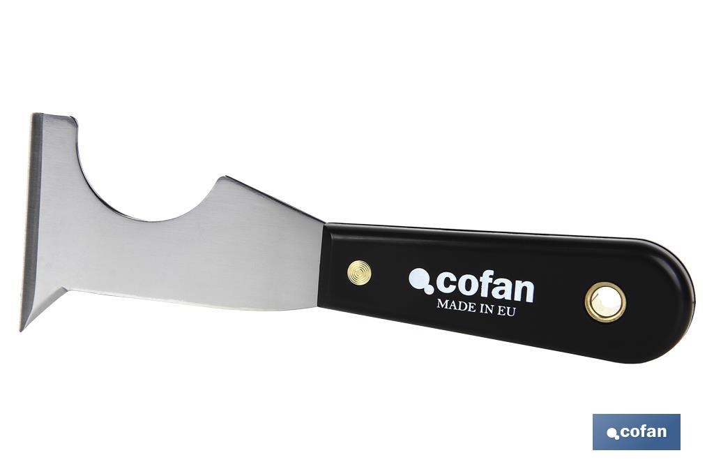 Espátula multiusos de acero al carbono | Con mango de polipropileno de 65 mm | Ideal para pintor - Cofan