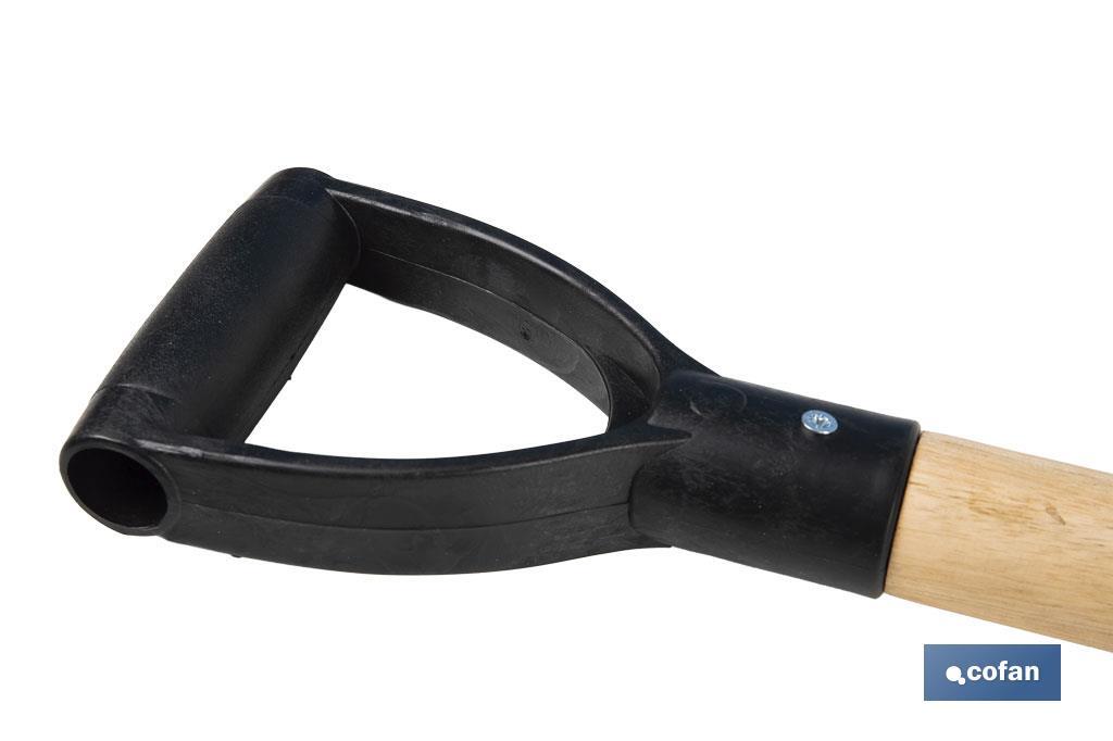 Horca para cavar de acero endurecido | 4 dientes | Ideal para jardinería y agricultura | Medidas: 23 x 105 cm - Cofan