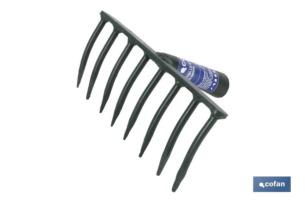 Garden rake forged in special steel | Handle not included | Available in 18 tines - Cofan