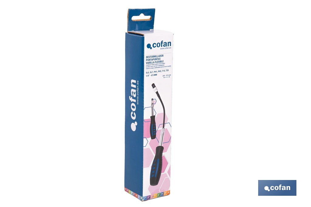 Flexible shaft ratchet screwdriver - Cofan