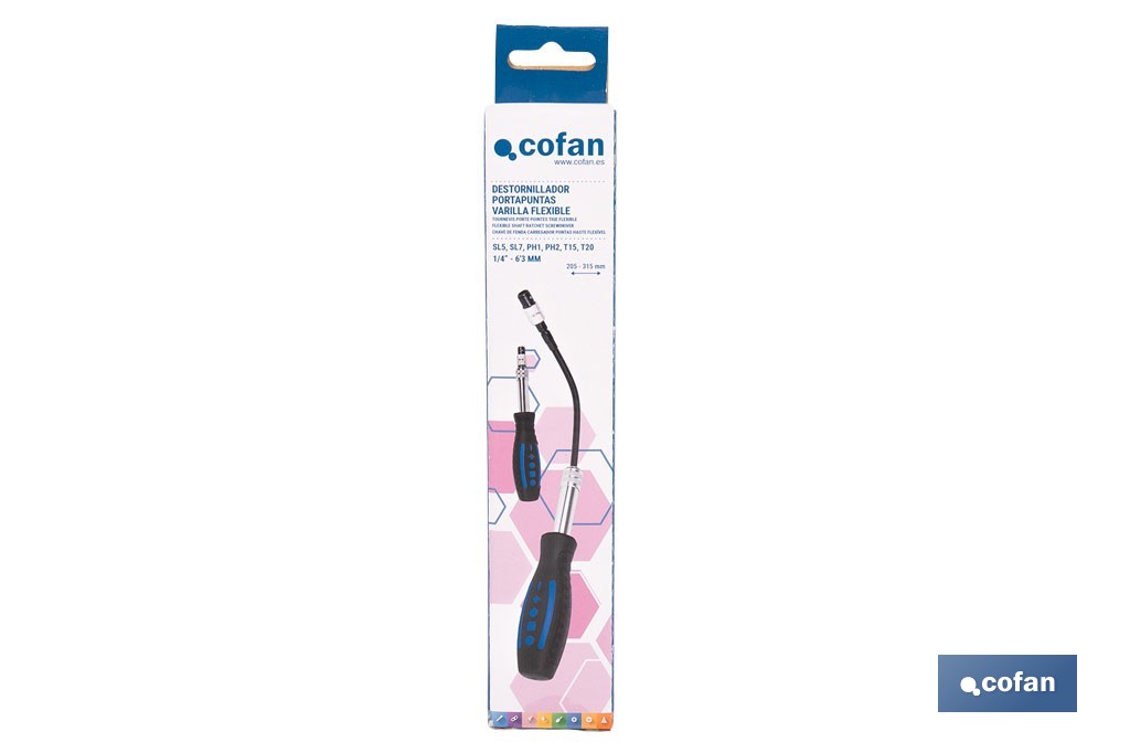 Flexible shaft ratchet screwdriver - Cofan