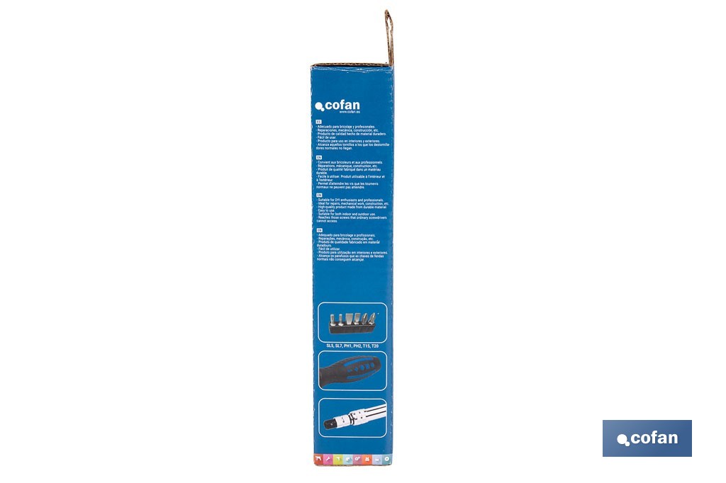 Flexible shaft ratchet screwdriver - Cofan