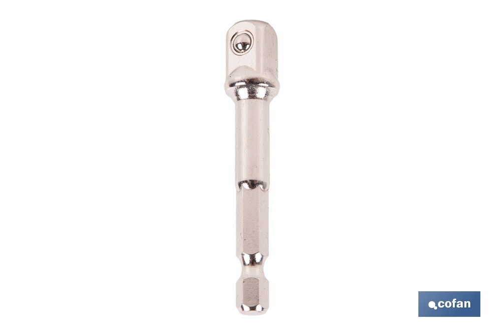Adaptador Portavasos 3/8" para vasos de 1/4" | Longitud: 65 mm | Fabricado en cromo vanadio - Cofan