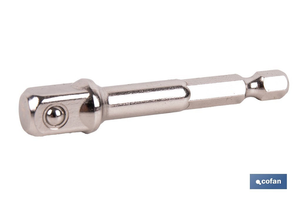 Adaptador Portavasos 3/8" para vasos de 1/4" | Longitud: 65 mm | Fabricado en cromo vanadio - Cofan