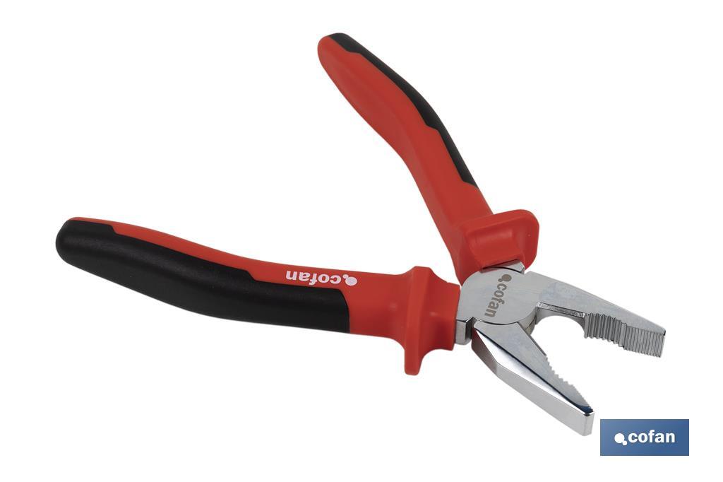 Alicate universal reforzado | Alicate para electricista con mango ergonómico | Medidas del alicate: 200 mm - Cofan