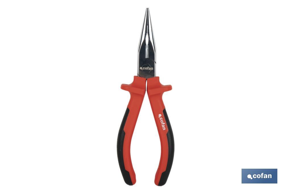 Needle nose pliers | Chrome-vanadium steel | Size: 200mm - Cofan