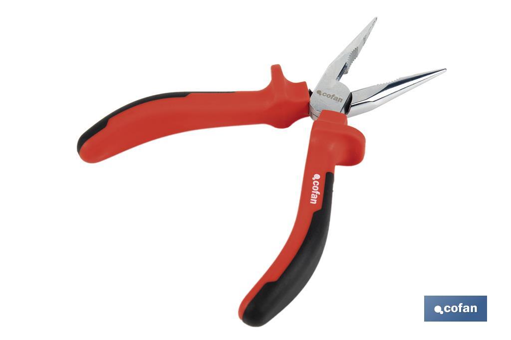 Needle nose pliers | Chrome-vanadium steel | Size: 200mm - Cofan