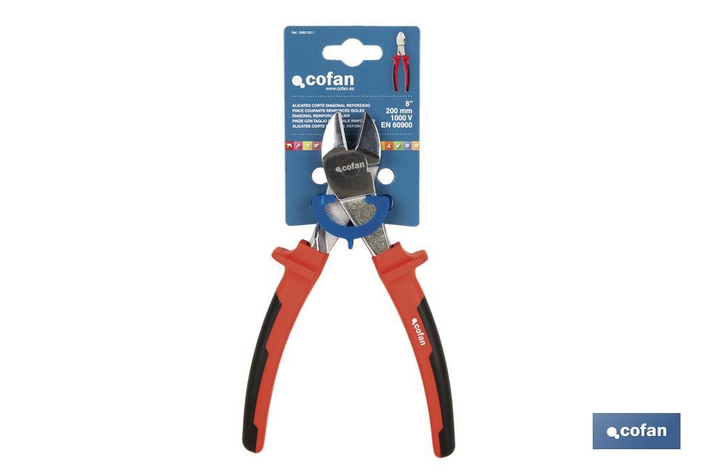 Wire cutting pliers | Insulated pliers for better safety | Size: 200mm - Cofan