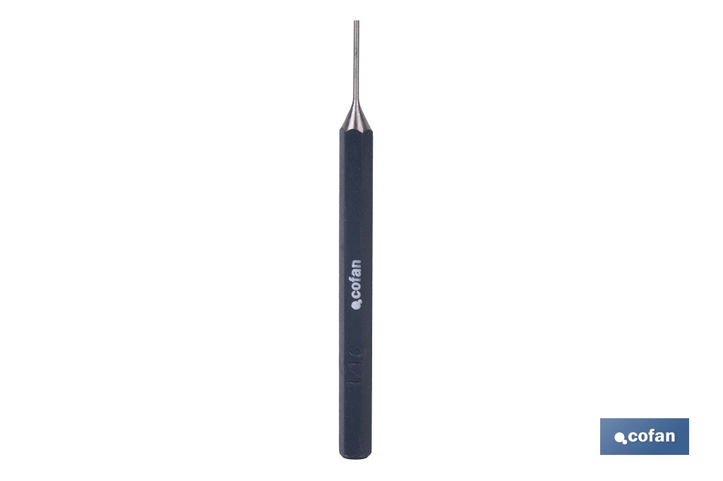 Cylindrical pin punch for professionals | Chrome-vanadium hardened steel | Size: 10mm - Cofan