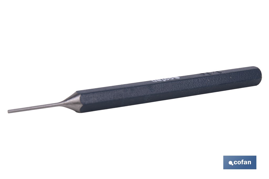 Cylindrical pin punch for professionals | Chrome-vanadium hardened steel | Size: 10mm - Cofan