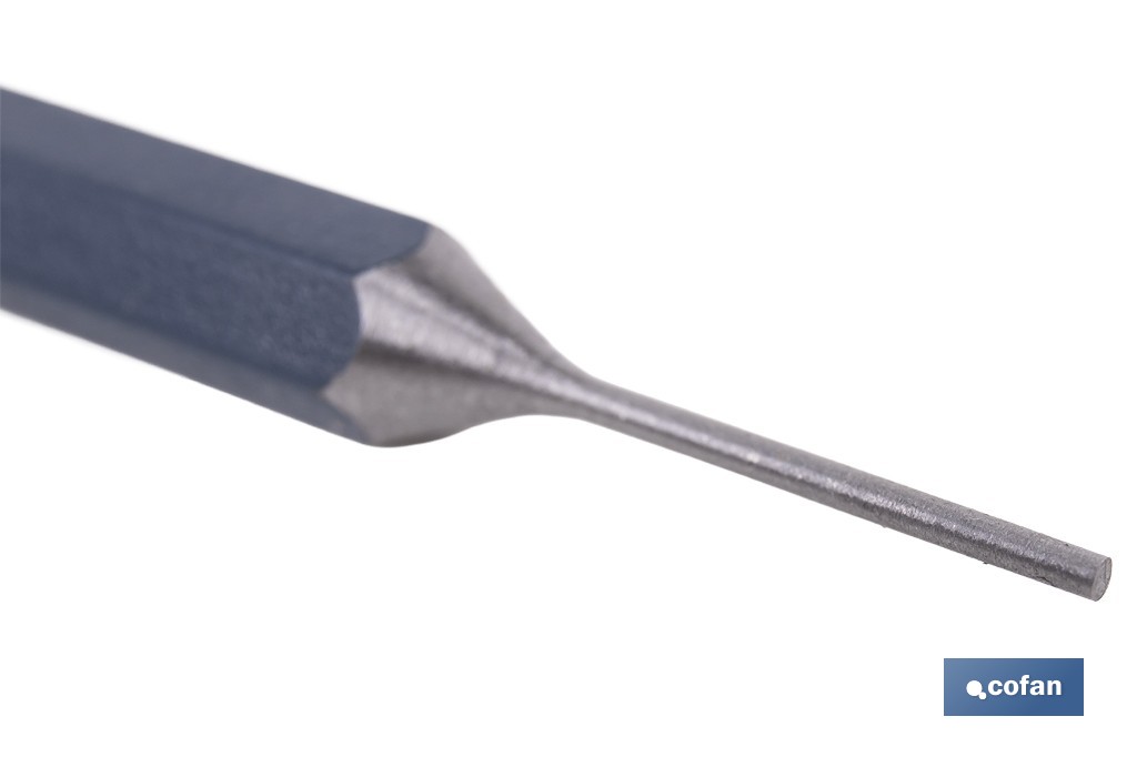 Cylindrical pin punch for professionals | Chrome-vanadium hardened steel | Size: 10mm - Cofan