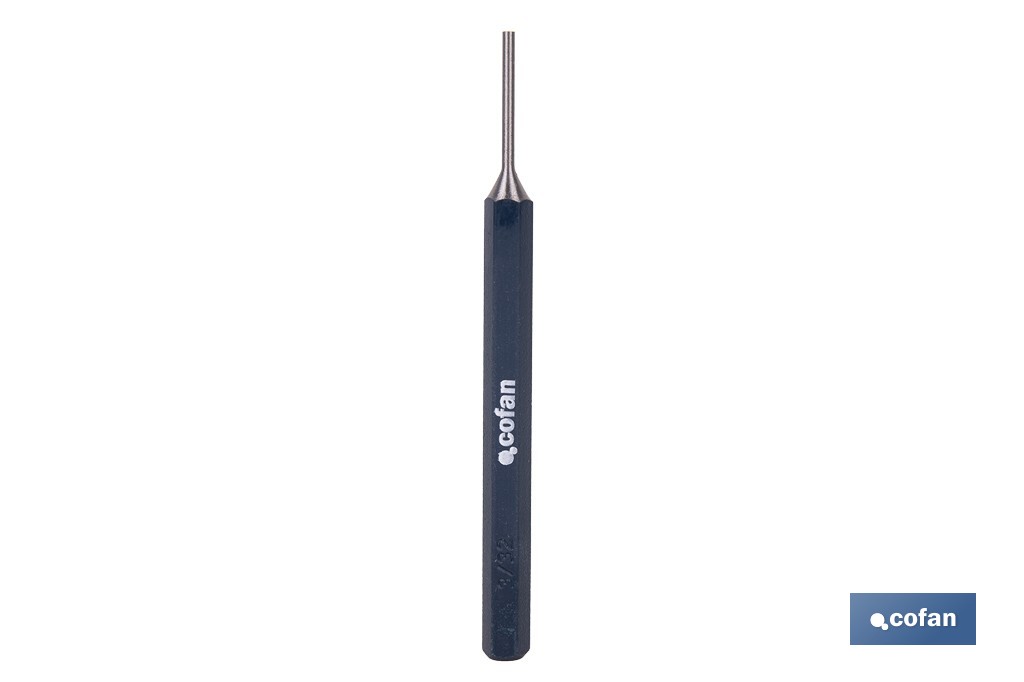 Cylindrical pin punch for professionals | Chrome-vanadium hardened steel | Size: 10mm - Cofan