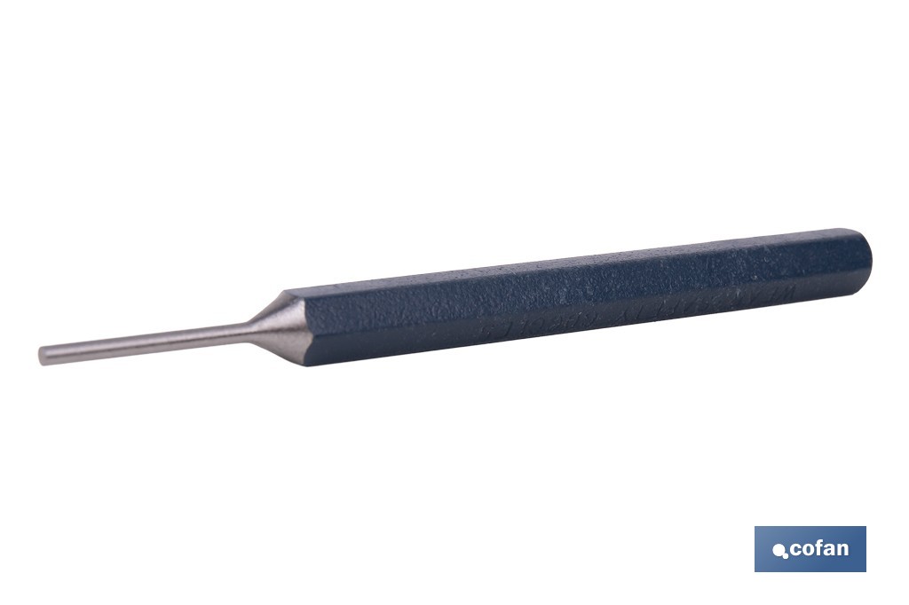 Cylindrical pin punch for professionals | Chrome-vanadium hardened steel | Size: 10mm - Cofan