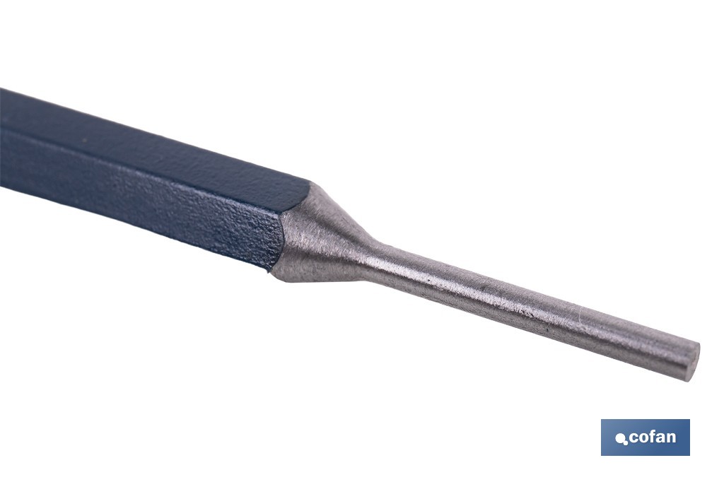 Cylindrical pin punch for professionals | Chrome-vanadium hardened steel | Size: 10mm - Cofan