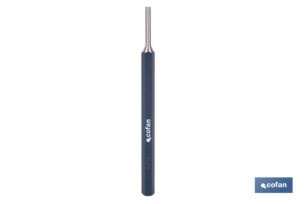 Cylindrical pin punch for professionals | Chrome-vanadium hardened steel | Size: 10mm - Cofan