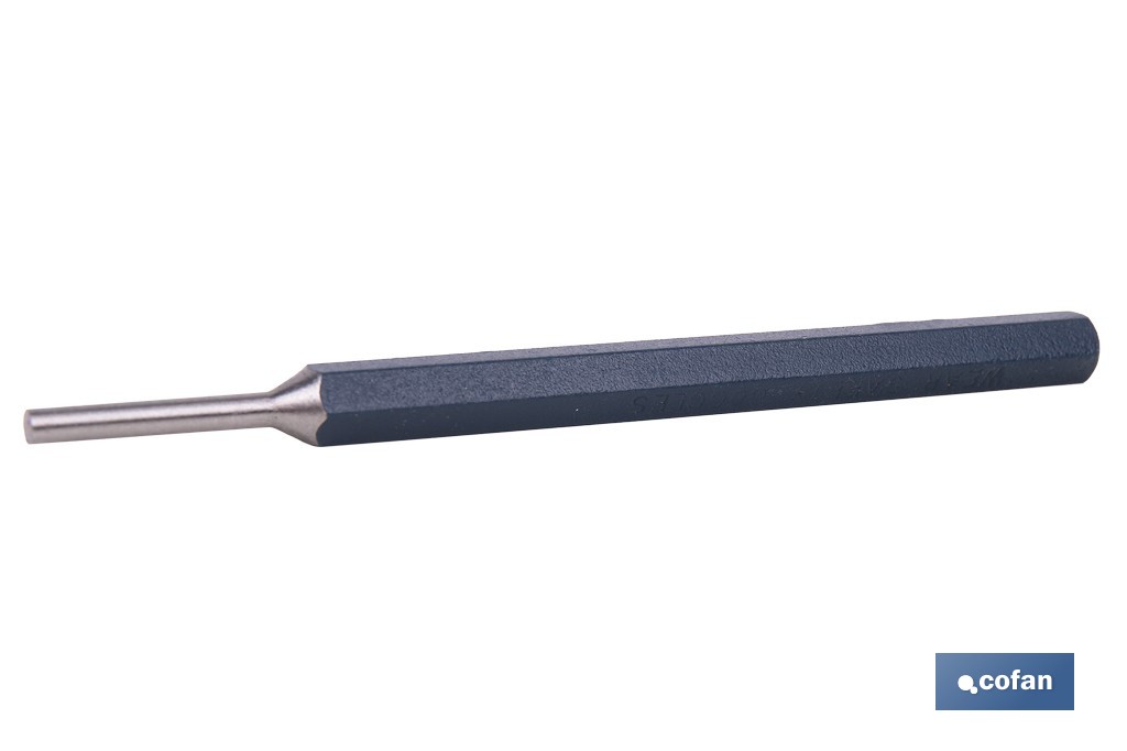 Cylindrical pin punch for professionals | Chrome-vanadium hardened steel | Size: 10mm - Cofan