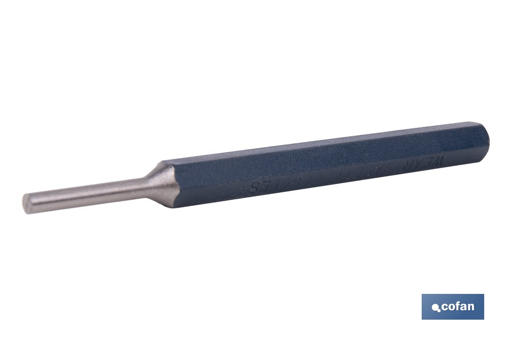 Cylindrical pin punch for professionals | Chrome-vanadium hardened steel | Size: 10mm - Cofan
