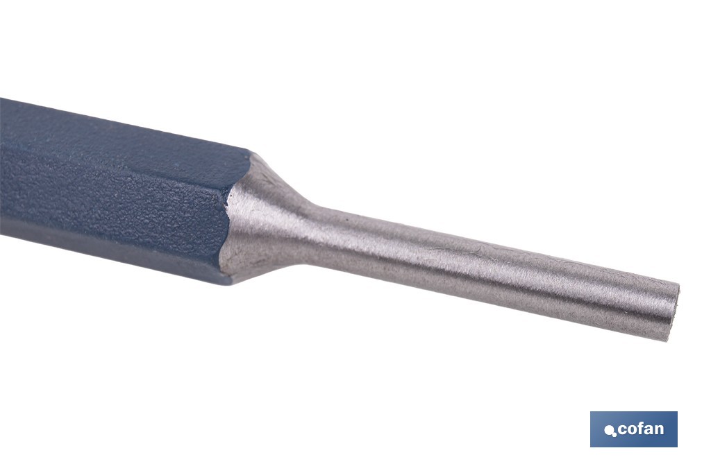 Cylindrical pin punch for professionals | Chrome-vanadium hardened steel | Size: 10mm - Cofan