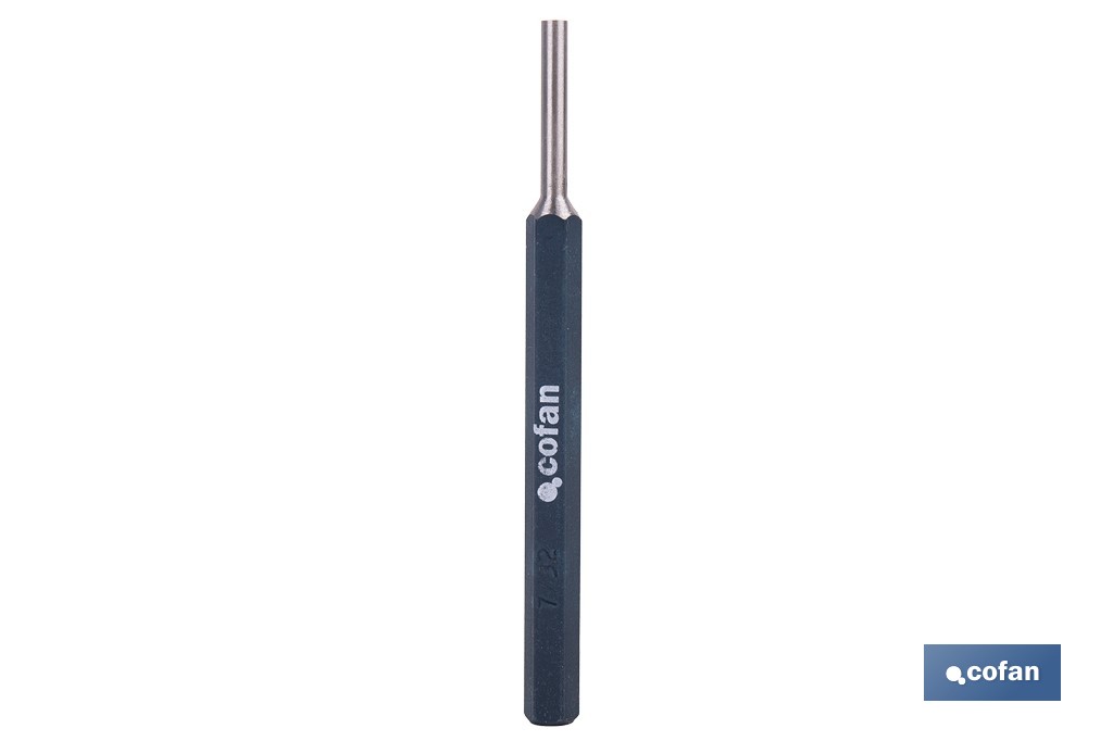 Cylindrical pin punch for professionals | Chrome-vanadium hardened steel | Size: 10mm - Cofan