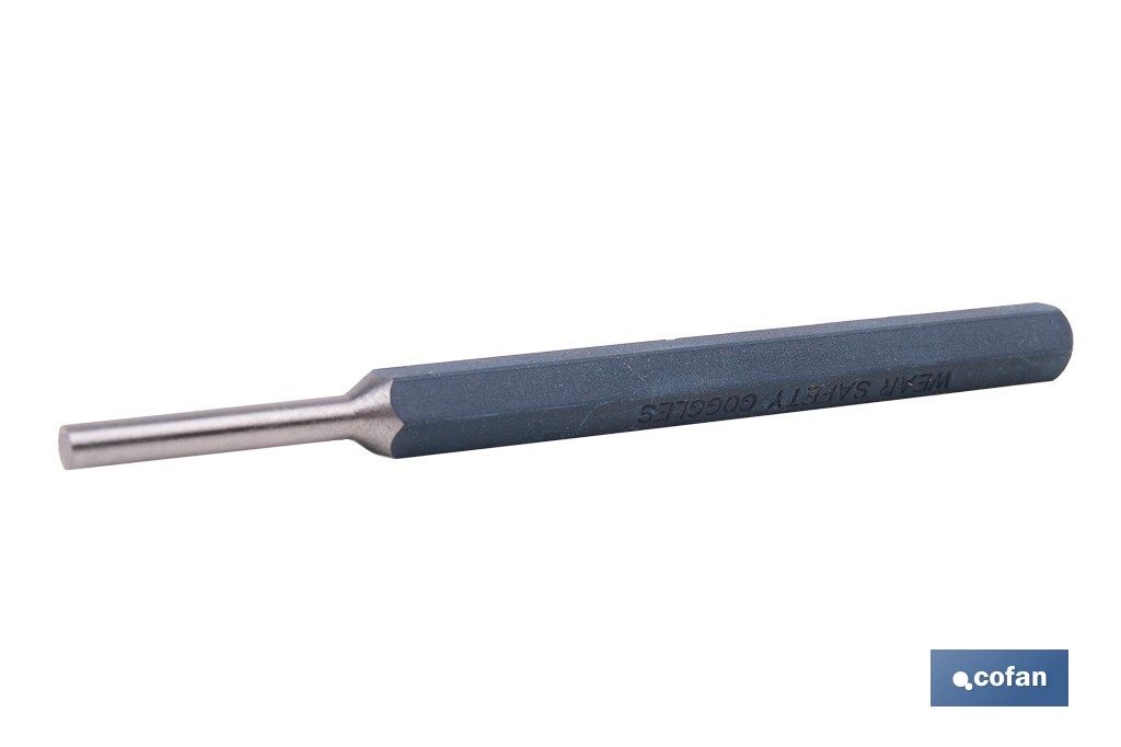 Cylindrical pin punch for professionals | Chrome-vanadium hardened steel | Size: 10mm - Cofan