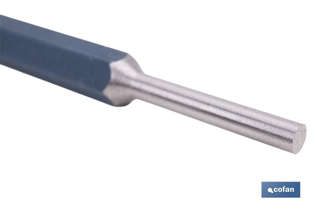 Cylindrical pin punch for professionals | Chrome-vanadium hardened steel | Size: 10mm - Cofan
