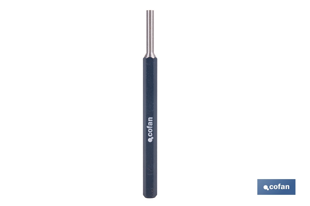 Cylindrical pin punch for professionals | Chrome-vanadium hardened steel | Size: 10mm - Cofan