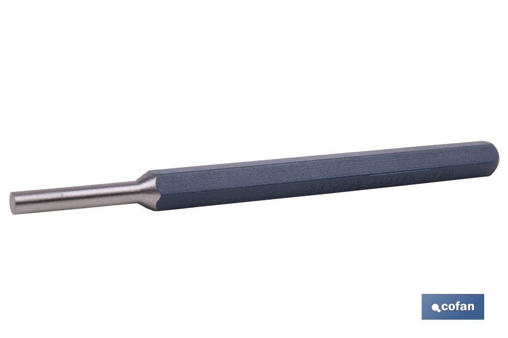 Cylindrical pin punch for professionals | Chrome-vanadium hardened steel | Size: 10mm - Cofan
