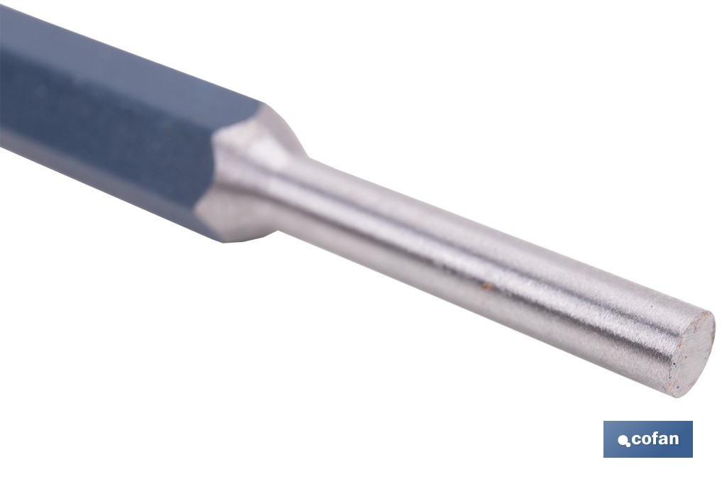 Cylindrical pin punch for professionals | Chrome-vanadium hardened steel | Size: 10mm - Cofan
