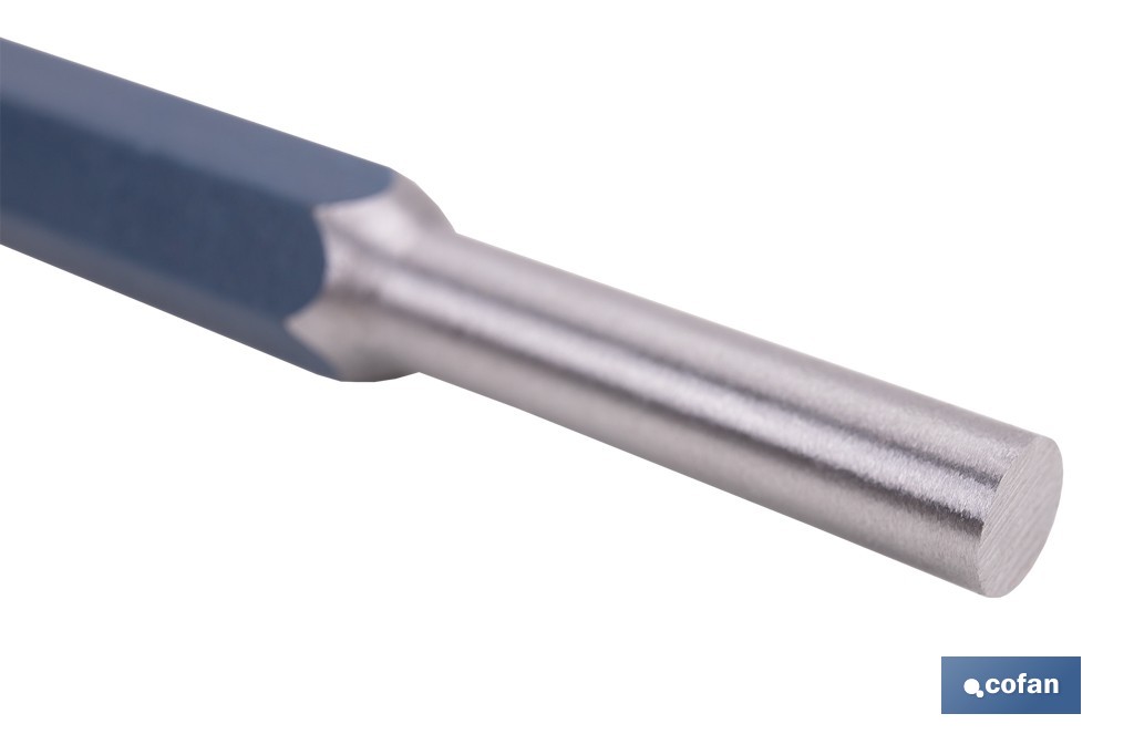 Cylindrical pin punch for professionals | Chrome-vanadium hardened steel | Size: 10mm - Cofan