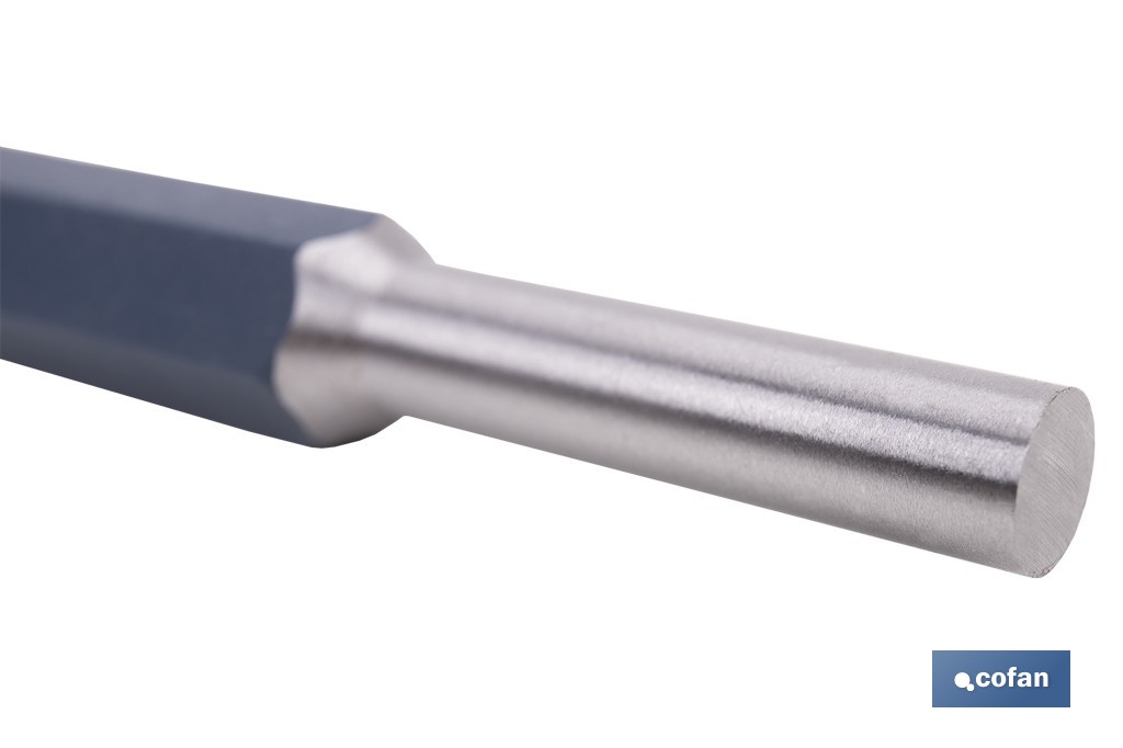 Cylindrical pin punch for professionals | Chrome-vanadium hardened steel | Size: 10mm - Cofan