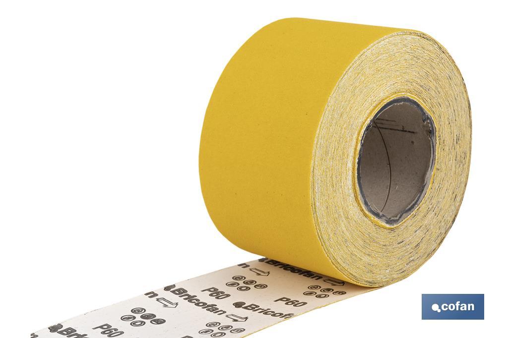 Rolo lixa de papel "Amarelo" - Cofan