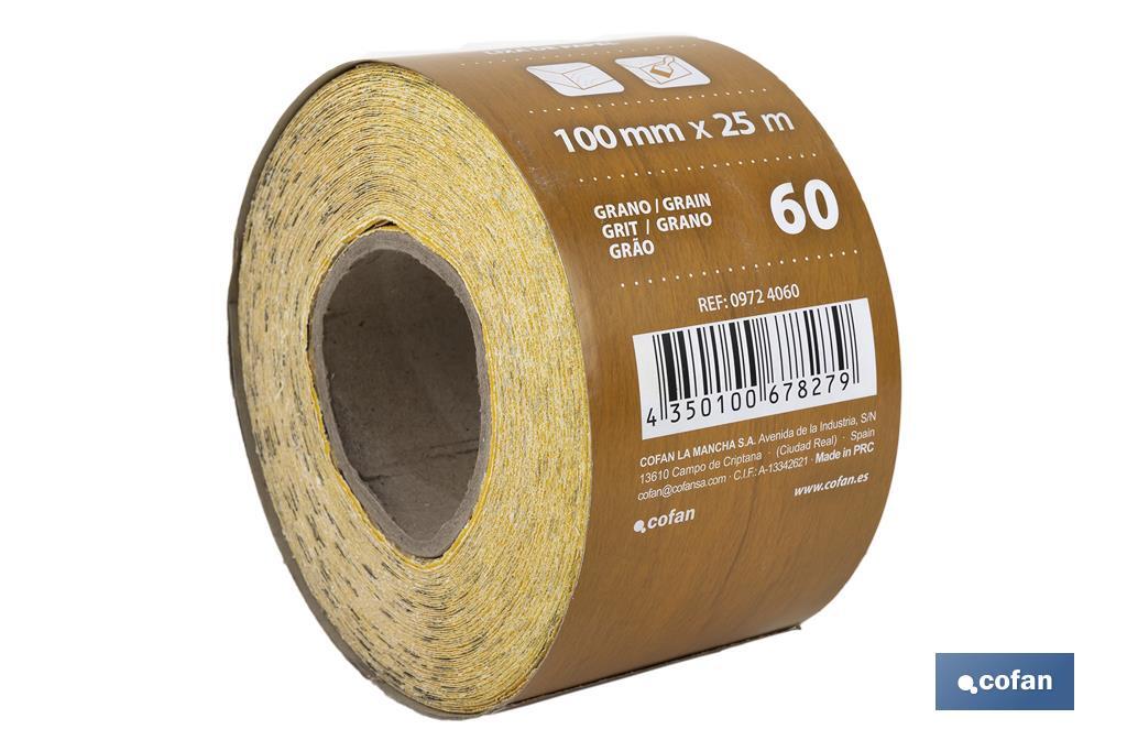 Roll of abrasive paper "Yellow" - Cofan