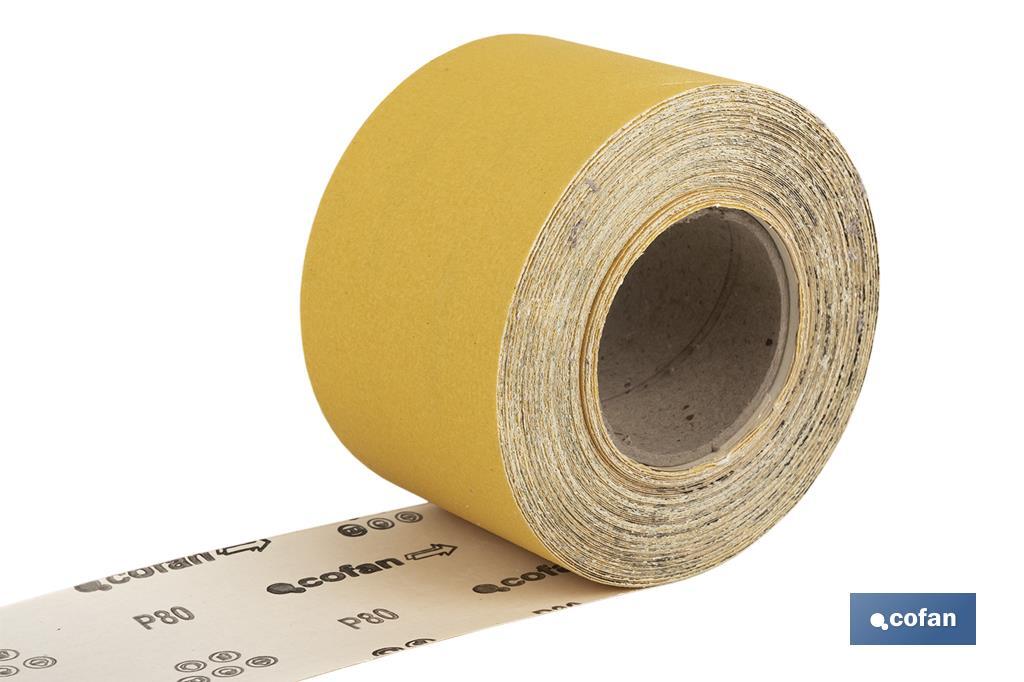 Rollo Lija Papel "Amarillo" - Cofan