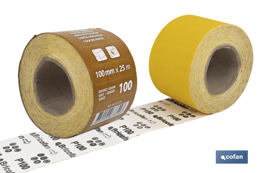 Roll of abrasive paper "Yellow" - Cofan